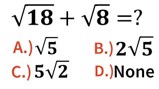 Simplifying Radicals✍️A Nice Radical Math Problem