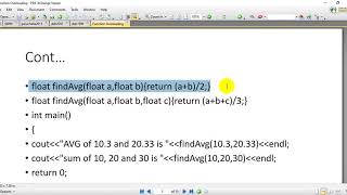 9-Function Overloading using C++
