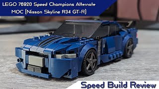 LEGO 76920 Speed Champions Alternate MOC (Nissan Skyline R34 GT-R) - LEGO MOC Speed Build Review