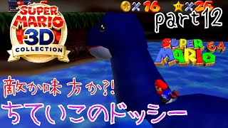 【スーパーマリオ3Dコレクション】はじめてのマリオ64 -孤独なドッシー- part12【女性実況】