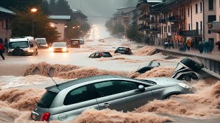 Elba in Emergency: Heavy Rain Hits Portoferraio, Italy. February  13, 2025