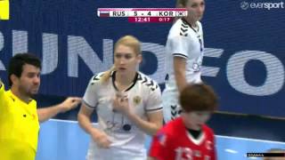 Russia VS Korea HandBall Women's World Championship Denmark 2015 1/8th finals