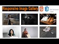 How To Create Responsive Image Gallery Using HTML And CSS | Web Development Tutorial