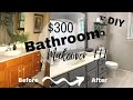 DIY BATHROOM MAKEOVER ON A BUDGET/SMALL BATHROOM MAKEOVER INSPIRATION/FARMHOUSE BATHROOM 2020