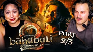 BAAHUBALI 2: THE CONCLUSION Movie Reaction Part 2/3! | SS Rajamouli | Prabhas | Rana Daggubati