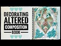 Step By Step - Decorating An Altered Composition Book. #cathysgardenyoutubechannel