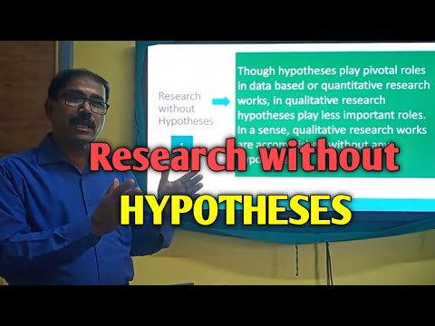 Can research be done without hypothesis?