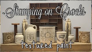 Thrift Store Finds || Texture Paint  Part 2 || Stamping Tissue Paper || Reselling