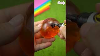 Squishy Ball ⚽️ How to make a Flexible Soccer Ball with nano tape #shorts