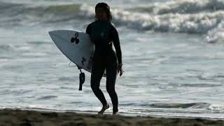 A beautiful surfer found on a Japanese beach