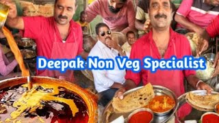 Kolhapur Famous Deepak Non Veg Specialist - Kolhapuri Chicken Thali 👍 Anda Curry Thali👌Kolhapur Food