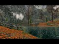 hearthfire in skyrim autumn music and ambience