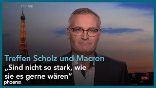 Scholz zu Gast bei Macron: Einschätzungen von Michael Strempel (ARD-Korrespondent) | 22.01.2025