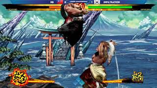 EVO2019 - Infiltration (Genjuro) vs RB (Genjuro) - Samurai Shodown Top 8