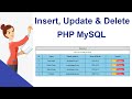 PHP CRUD(Create, Insert, Update, Delete) Operations with MySQL Database | For Beginners