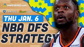 NBA DFS Strategy 1/6/22 | DraftKings & FanDuel NBA Picks