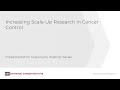 Increasing Scale-Up Research in Cancer Control