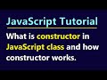 What is constructor in JavaScript class and how constructor works - JavaScript Tutoriál