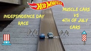 Hot Wheels Independence Day fat track tournament race