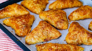 Homemade meat patties with meat in a homemade dough sheet