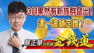 中視【金錢道】20210302 #蔡正華：3月果然有新族群竄出！這一波鎖定誰？ #中視 #中視新聞 #金錢道 #摩爾證券投資顧問