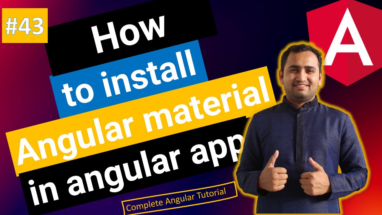 How To Install Angular Material In Angular Application | Angular ...