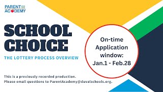 School Choice: Lottery Process Overview