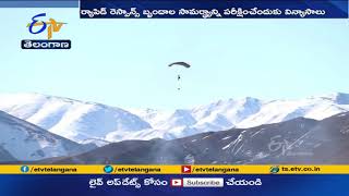 Army Conducts Airborne Exercise Along Border in Ladakh | తూర్పు లద్దాఖ్‌లో  సైన్యం యుద్ధ విన్యాసాలు