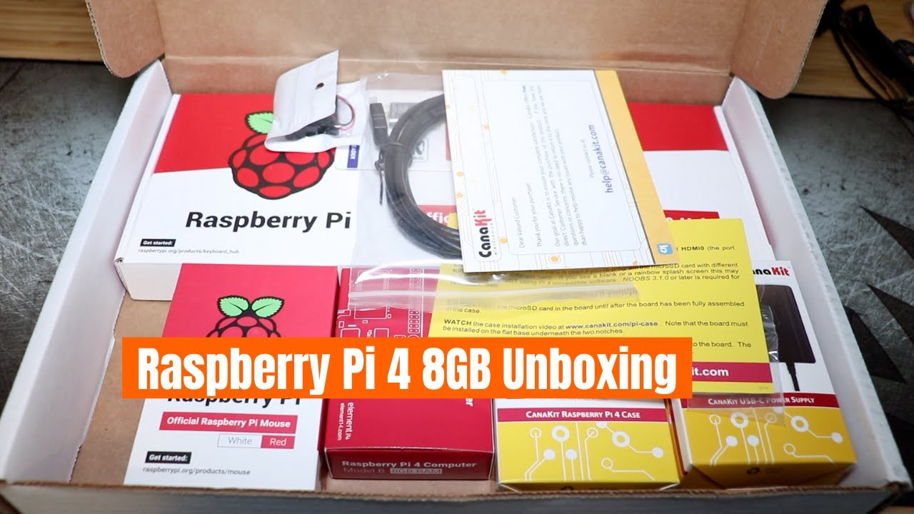 Canakit Raspberry Pi 4 8GB Complete Kit Unboxing - YouTube