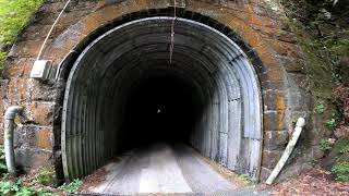 旧魚梁瀬森林鉄道（河口隧道）のトンネルを通り抜けてみた。　馬路村