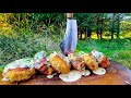 Crunchiest Fish Cakes on Another Level🔥 Asmr Forest Cooking.
