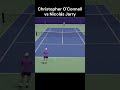 Christopher O'Connell vs Nicolás Jarry | US OPEN | #Shorts #Tennis #Gaming #Tiebreak #usopen