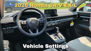 Your 2026 Honda CR-V EXL Has These Settings You Don't Know About