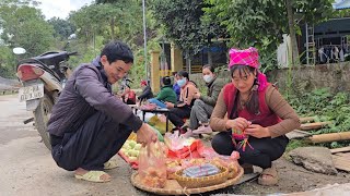 Giang Nga harvests the flowers and makes delicious food from them - Phong continues his work.