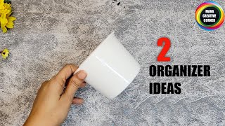 Waste Plastic containers reuse ideas/  Waste material craft ideas/ Plastic food containers crafts