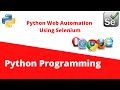 Python Web Automation Using Selenium