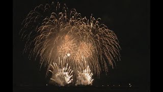 2019 伊賀市市民花火大会 青木煙火と野村花火工業の大玉とスターマイン【五重芯】