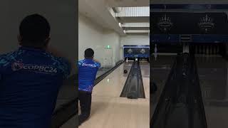 ブラインドボウリング　アイオンプロで7番スペア(Blind bowling)