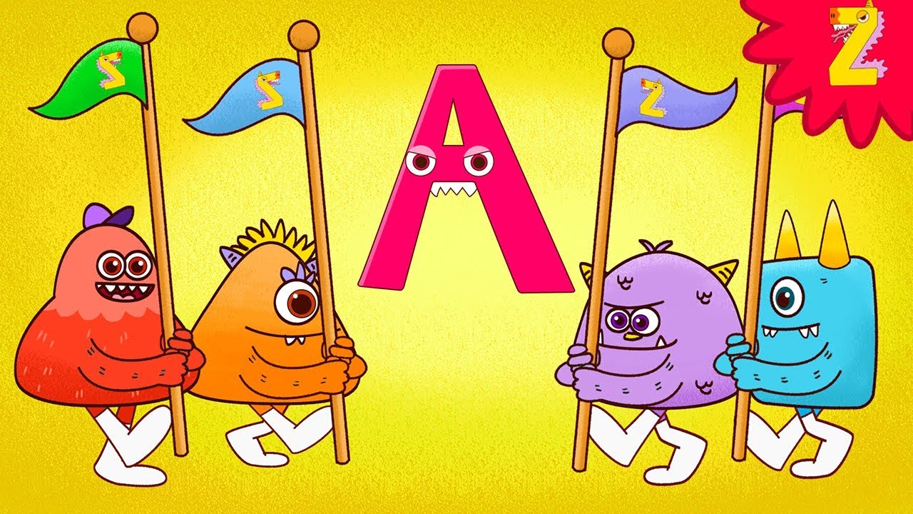 ABC Monsters March Song L Halloween Alphabet L Nursery Rhymes For Kids ...