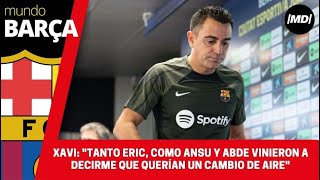 FC BARCELONA: Rueda de prensa de Xavi al completo previa al partido del Osasuna