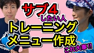 【50歳おぐりん】サブ４するためのトレーニングメニューってどうしたら？？拓プロの至極ヒアリング編（ 1年でサブ4達成企画）  @MarathonLearningchannel