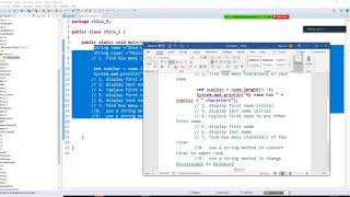 Java programming - Use some of the String methods' charAt(). length(), replace(), substring,
