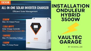 Onduleur hybrid VEVOR 24V 😃 #Offgrid FACTURE ÉLECTRICITÉ RÉDUITE