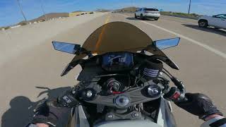 RAW 2024 Ninja ZX6R | Desert Ripping With Challenger | ASMR