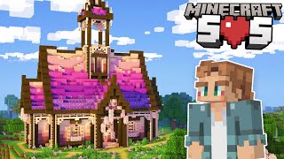 I FINALLY BUILT MY HOUSE IN HARDCORE!! Minecraft S.O.S | Ep 3