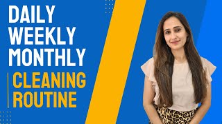 Daily, Weekly, Monthly & Seasonal Cleaning Routine | Diwali Cleaning TIPS & HACKS