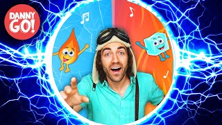 "Fire & Ice FREEZE Dance!" ⚡️HYPERSPEED REMIX⚡️/// Danny Go! Songs for Kids