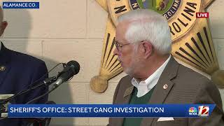 Alamance County Sheriff's Office Discusses Street Gang Investigation