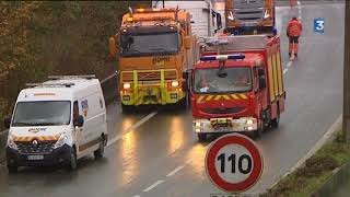 Saint-Martin-Boulogne : carambolage sur l'A16, un poids lourd et 9 voitures impliqués