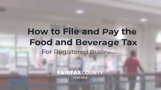 How to Complete Your Monthly Food and Beverage Tax Return
